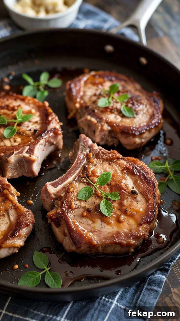 Honey Mustard Glazed Pork Chops