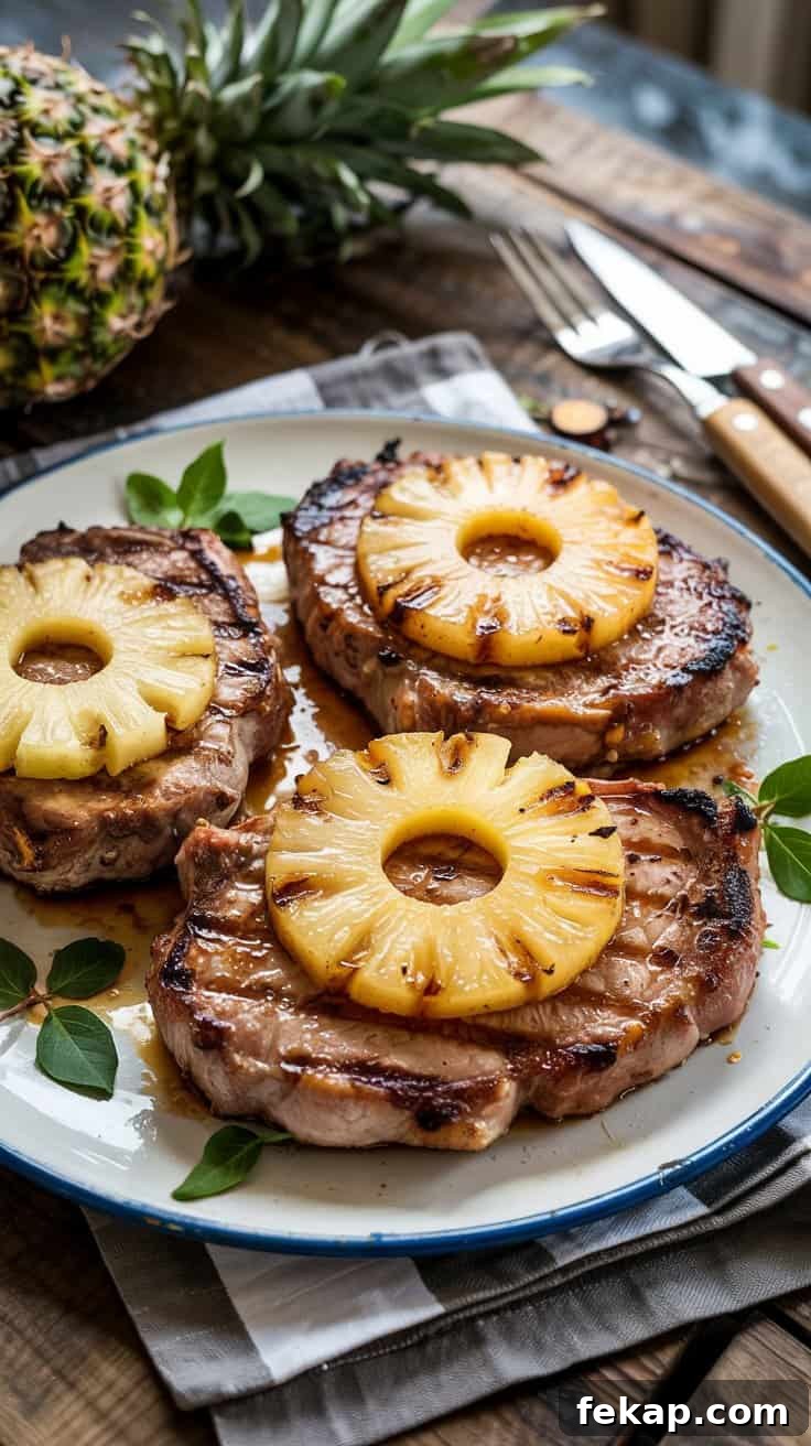 Grilled Pineapple Pork Chops