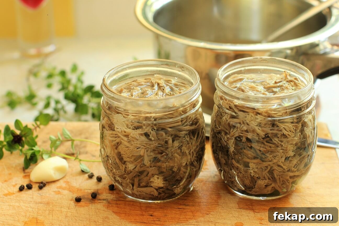 How to Identify and Cook Coral Mushrooms 12 filling jars with coral mushrooms