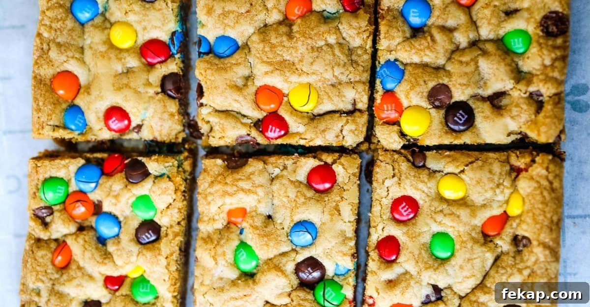 21 Irresistible Cookie Bar Recipes for Every Occasion 9 M&M Cookie Bars