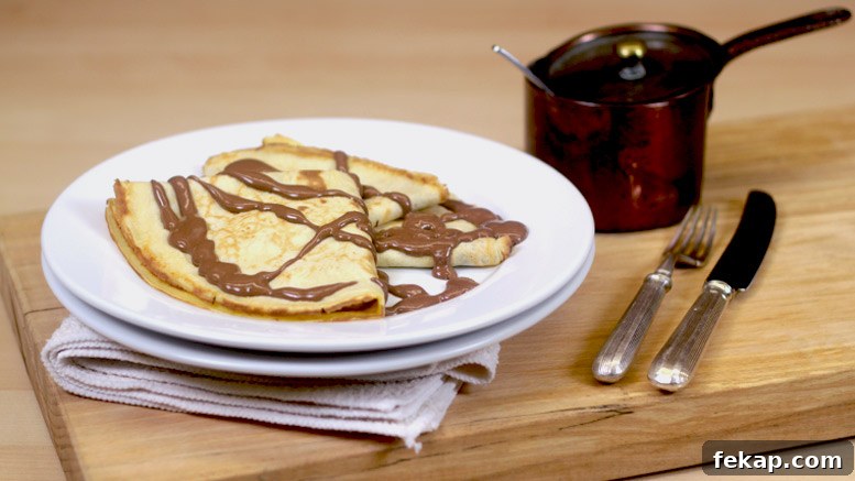 Pancakes With Chocolate Sauce