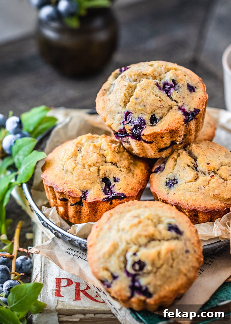 Moist Gluten-Free Banana Blueberry Muffins Recipe 2 Gluten-Free Banana Blueberry Muffins