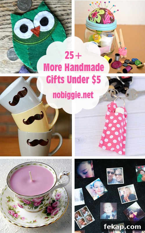 25+ handmade gifts under five dollars | NoBiggie.net