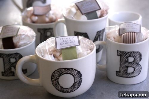DIY monogram mug | 25+ More Handmade Gift Ideas Under $5