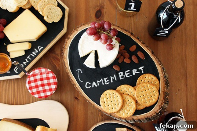 DIY Chalk board cheese tray | 25+ More Handmade Gift Ideas Under $5