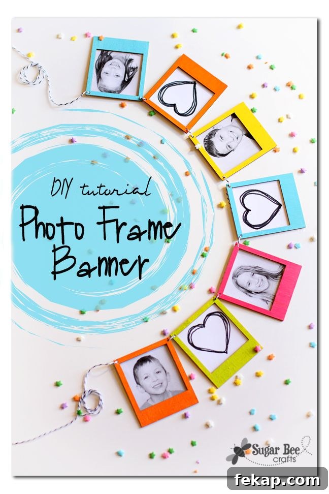 DIY Tutorial Photo Frame Banner | 25+ More Handmade Gift Ideas Under $5