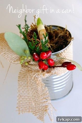 Neighbor Gift in a Can | 25+ More Handmade Gift Ideas Under $5