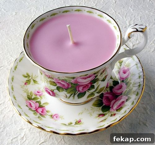 Lovely Teacup Candles | 25+ More Handmade Gift Ideas Under $5