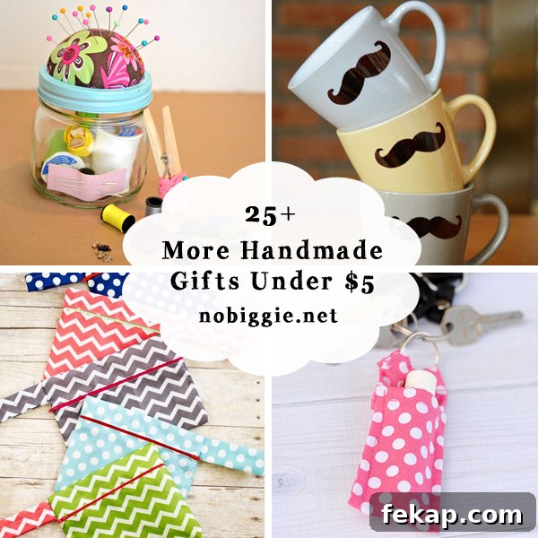 25+ more handmade gifts under five dollars |nobiggie.net