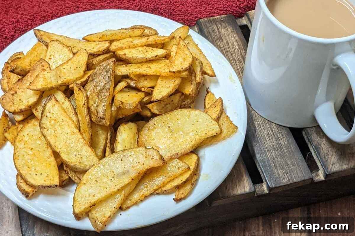 Air Fryer Potato Recipes for Crispy Golden Potatoes 2 Crispy air fryer potato wedges