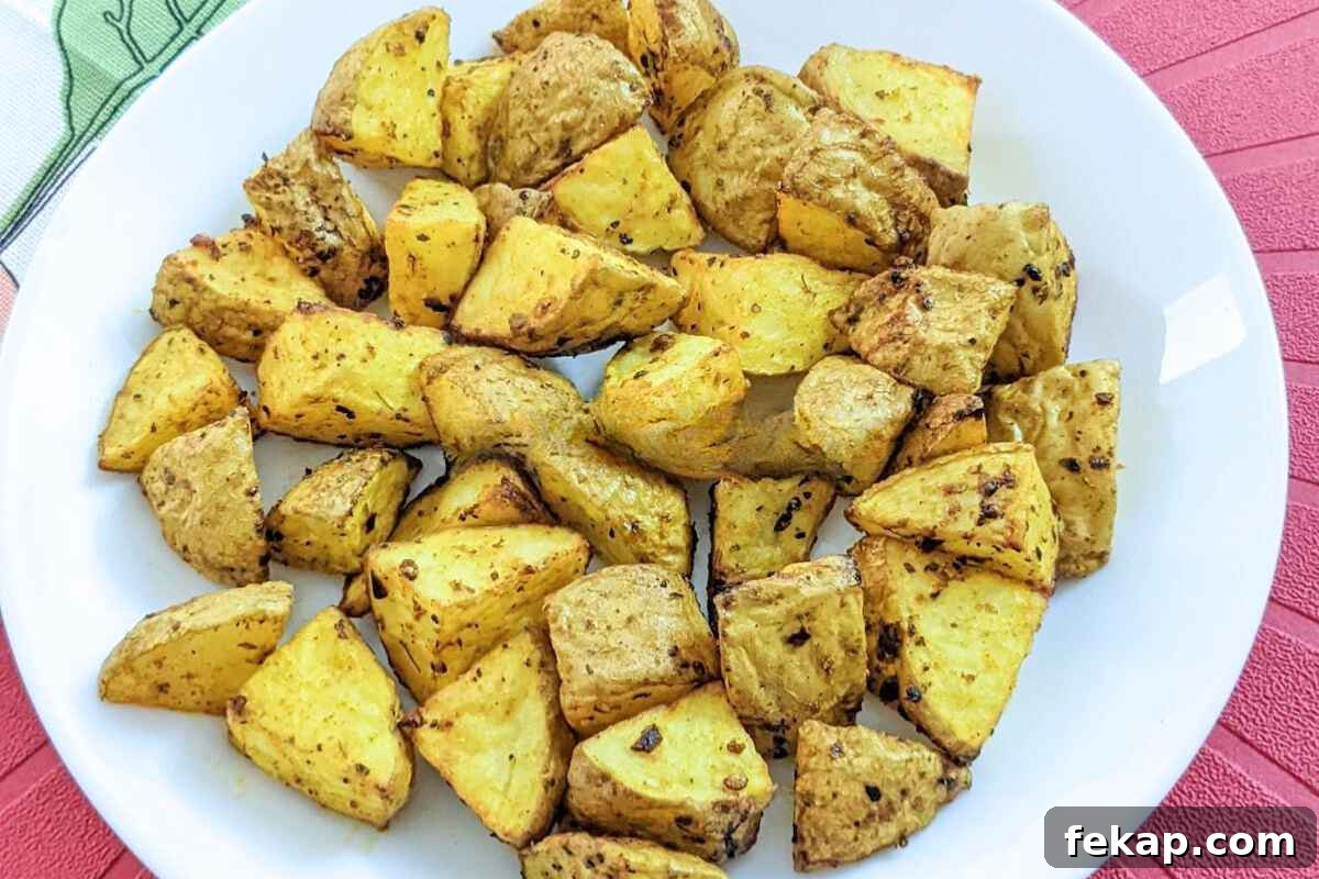 Air Fryer Potato Recipes for Crispy Golden Potatoes 9 Air fryer potato cubes for breakfast