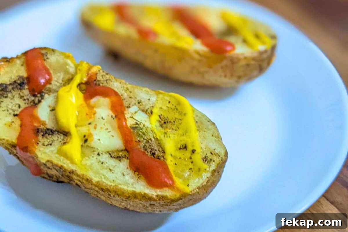 Air Fryer Potato Recipes for Crispy Golden Potatoes 10 Air fryer potato skins with cheese and toppings