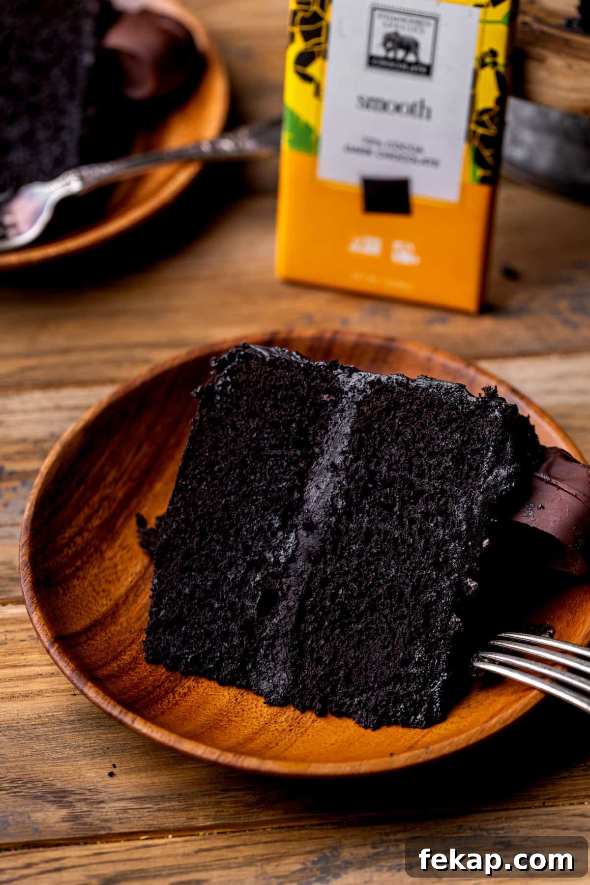 Spooky Halloween Chocolate Cake Recipe 12 Halloween chocolate cake on a plate.