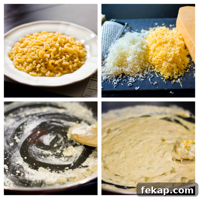 Green Chile Mac Green Chile Mac and Cheese collage