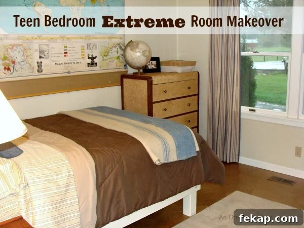 Teen Bedroom Makeover Reveal: Before and After Tour 2 Teen Bedroom Extreme Room Makeover - An Oregon Cottage
