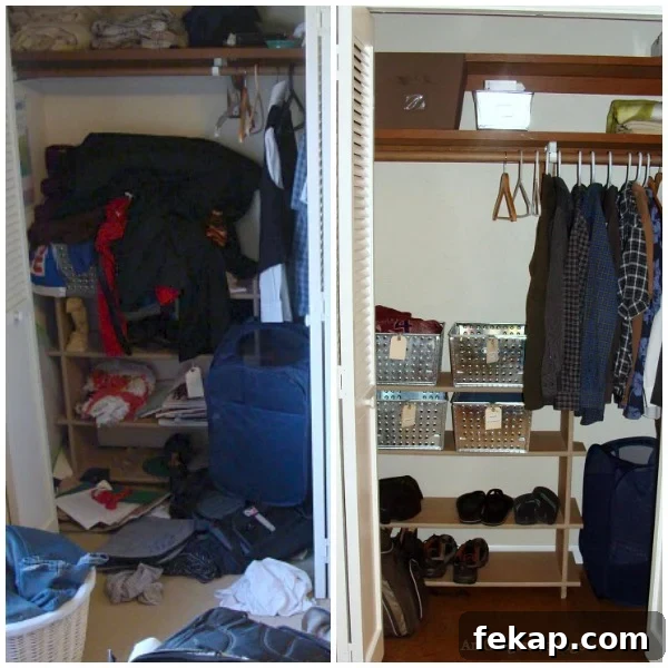 Teen Bedroom Makeover Reveal: Before and After Tour 6 Teen Bedroom Makeover Before-After Closet - An Oregon Cottage