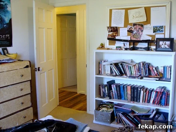 Teen Bedroom Makeover Reveal: Before and After Tour 7 Extreme Room Makeover Before Bookshelf - An Oregon Cottage