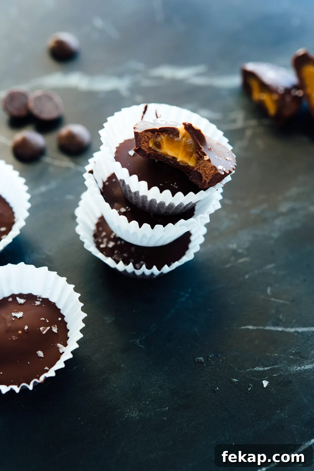 Homemade Mini Peanut Butter Cups Recipe 6 Irresistible homemade dark chocolate mini peanut butter cups!