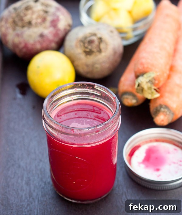 Early Riser Juice: Beet, Pineapple, Carrot and Lemon 2 beet juice recipe with beets, carrots, pineapple and lemon