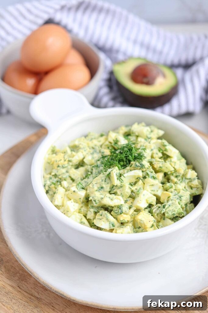 herbed egg avocado salad