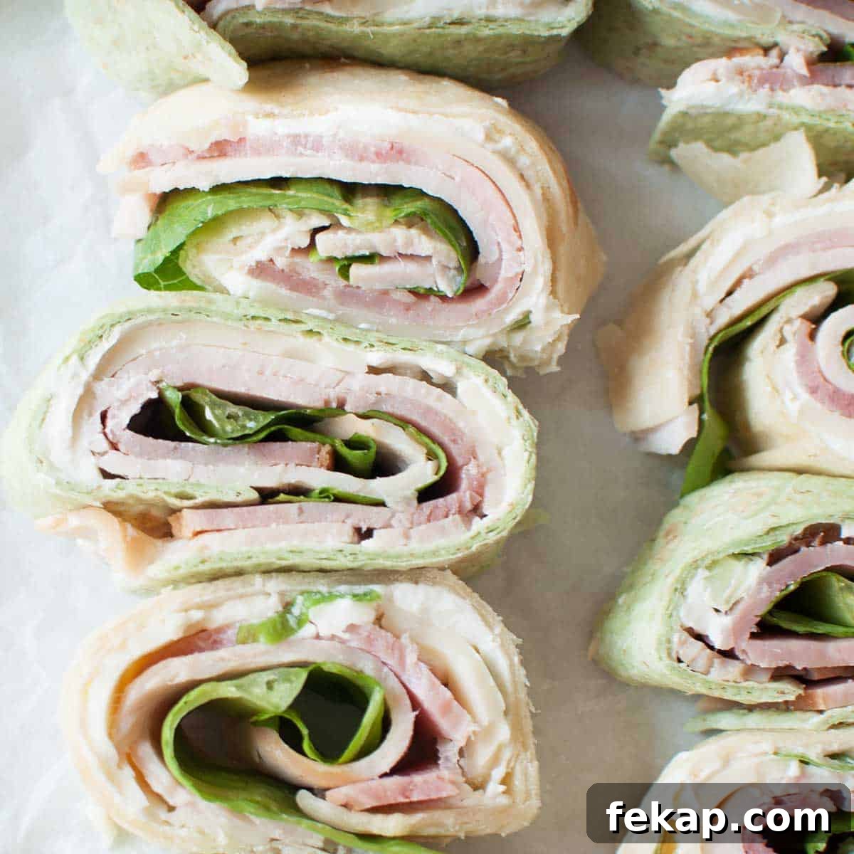 pin wheel sandwiches