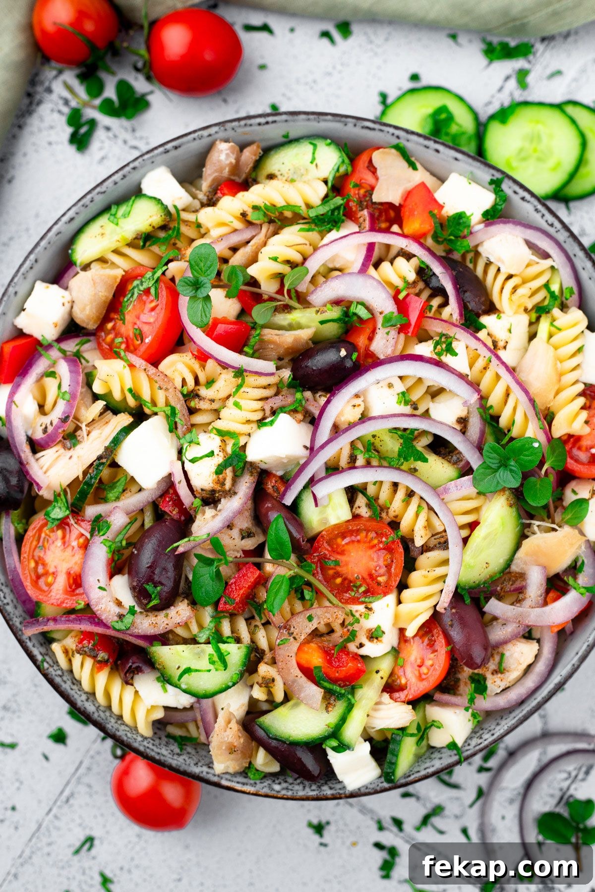 Italian Chicken Pasta Salad
