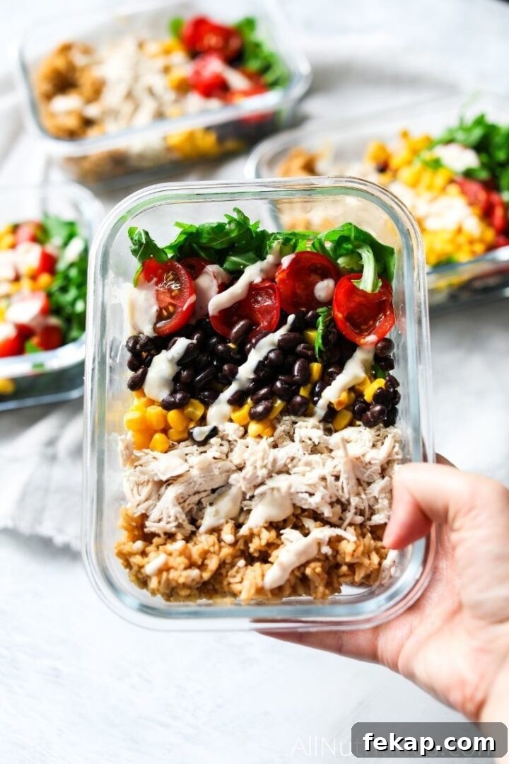 chicken burrito bowls