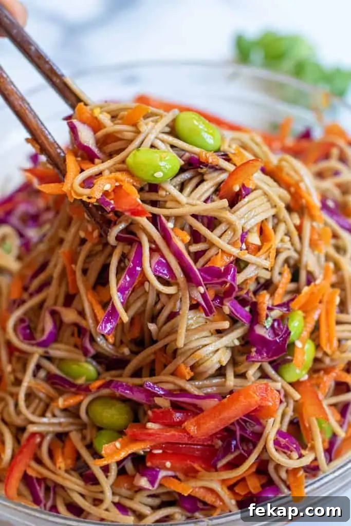 sesame soba noodle salad