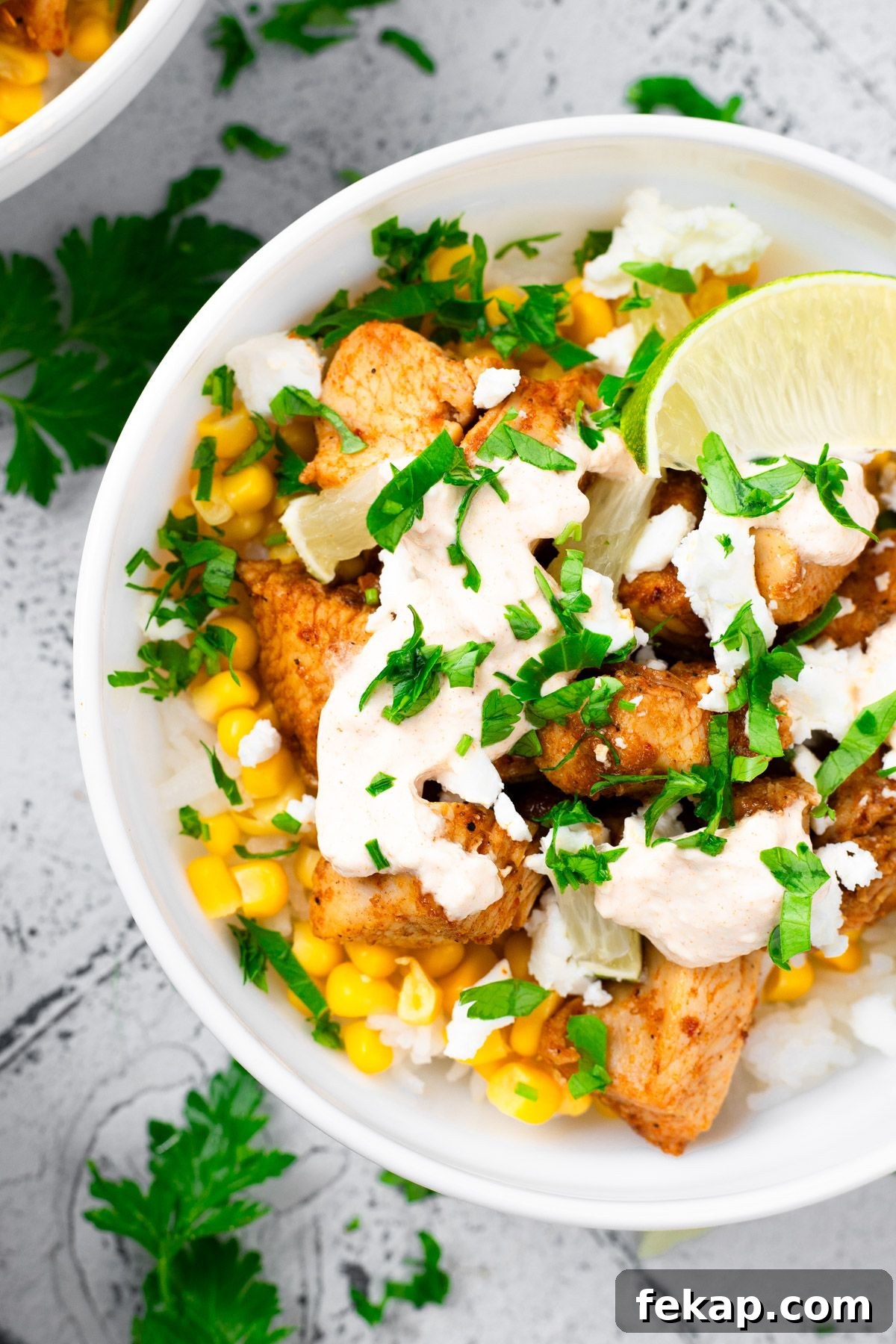 Gluten Free Chicken Corn Rice Bowls