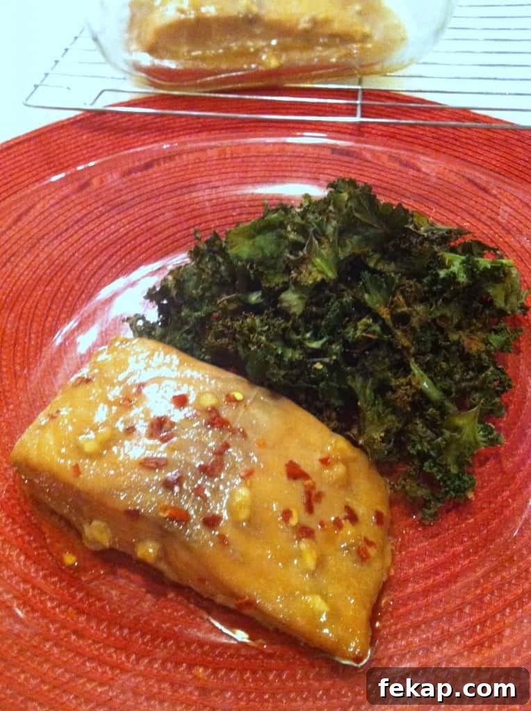 maple sesame salmon with marinade