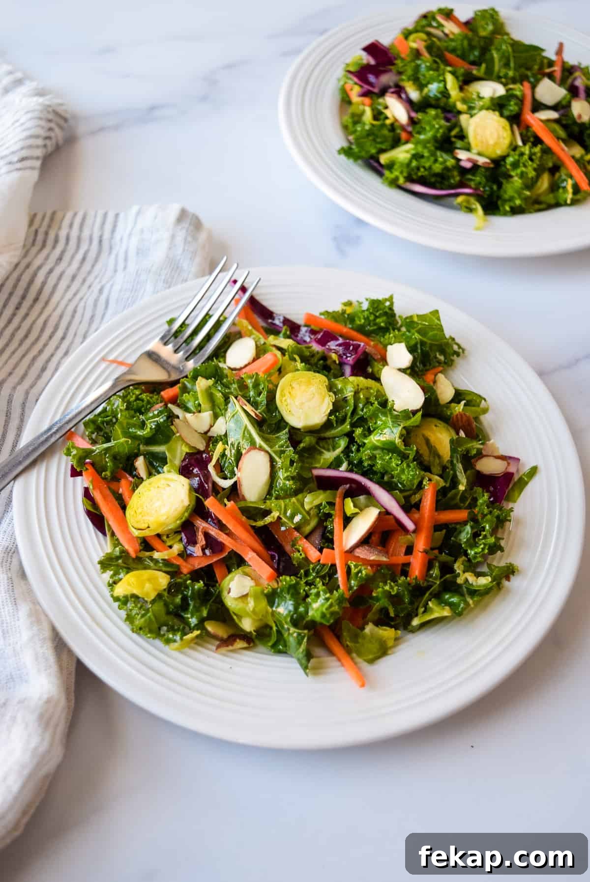 Crunchy Cruciferous Salad with Honey Mustard Vinaigrette 4 Cruciferous Crunch Salad with Honey Mustard Vinaigrette.