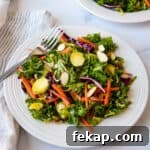 Cruciferous Crunch Salad with Honey Mustard Vinaigrette.