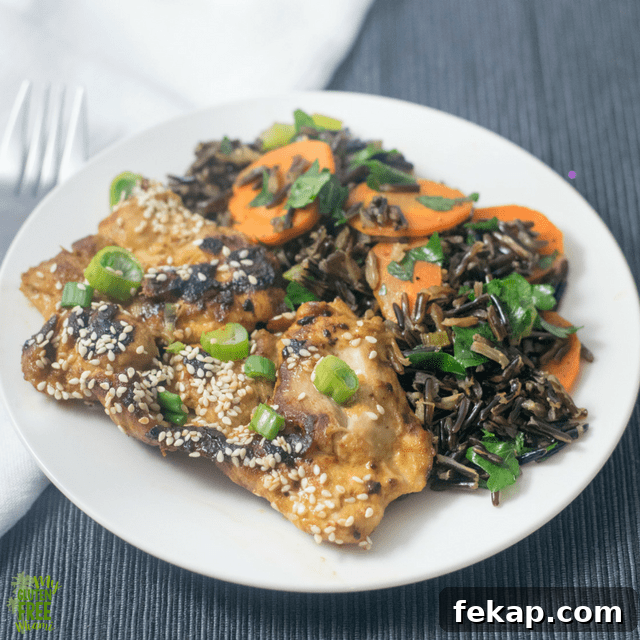 Maple Sesame Glazed Chicken