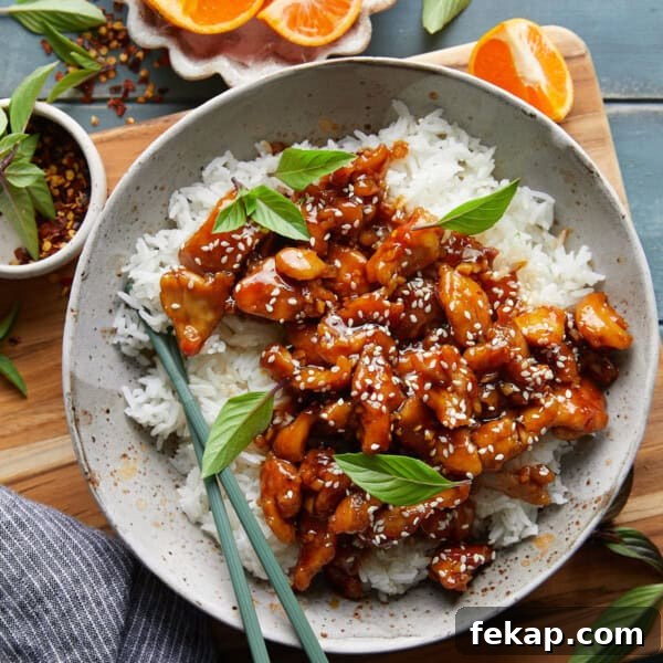Easy orange chicken