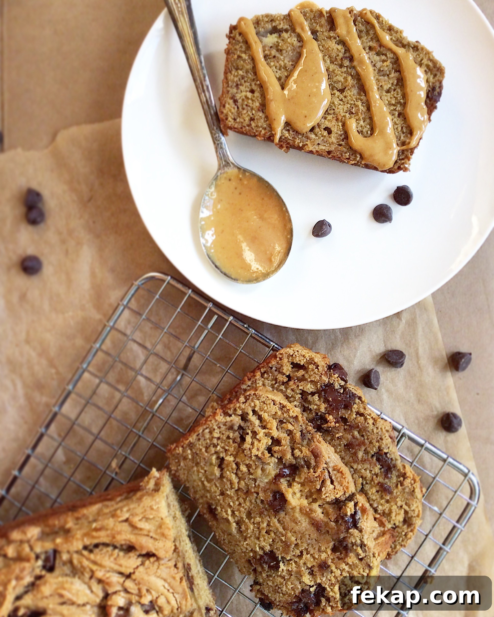Peanut Butter Chocolate Chip Banana Bread