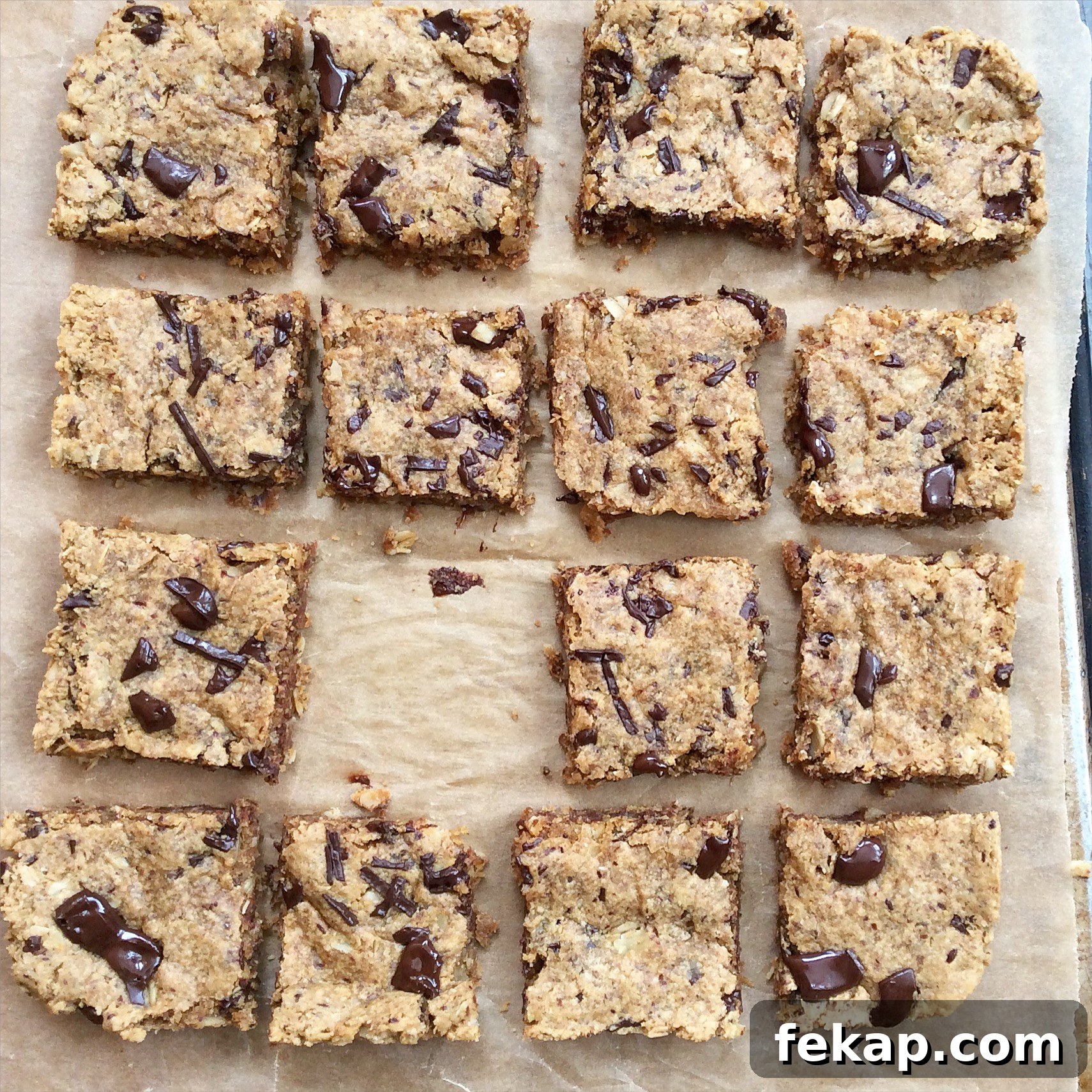 Peanut Butter Oatmeal Chocolate Chip Cookie Bars