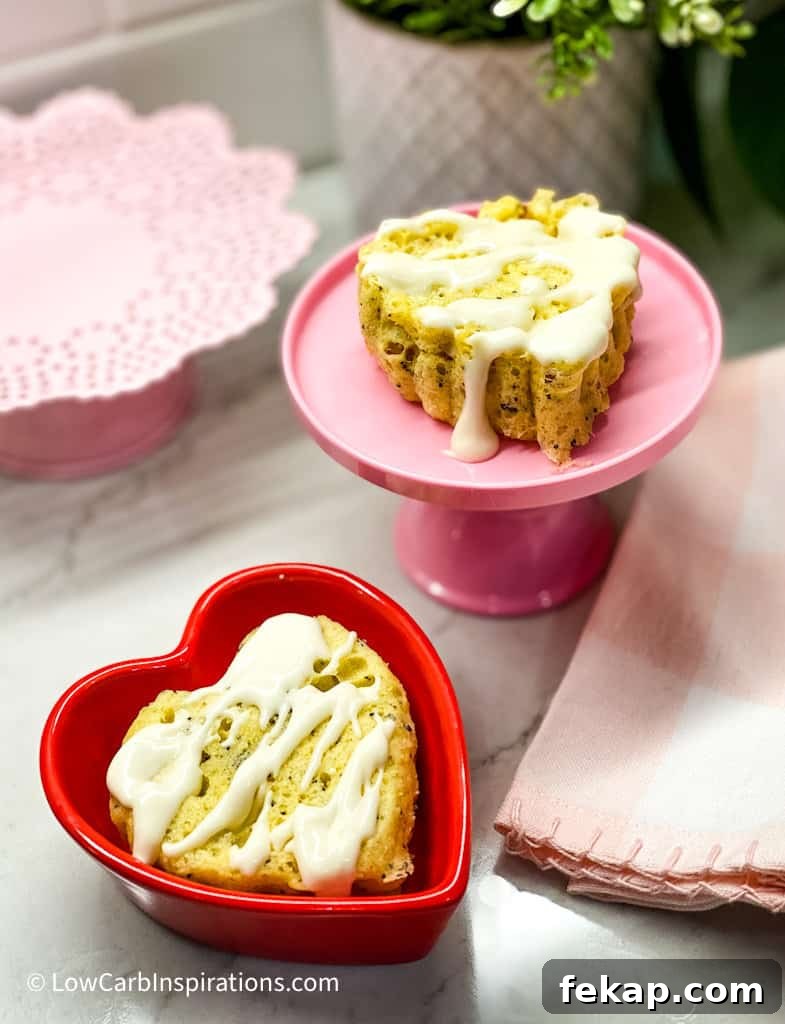 Red Heart shaped cake with glaze