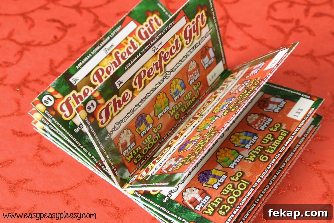 Arkansas Scholarship Lottery Tickets make the perfect gift to add to scavenger hunt clues. Check out my free printable clues.