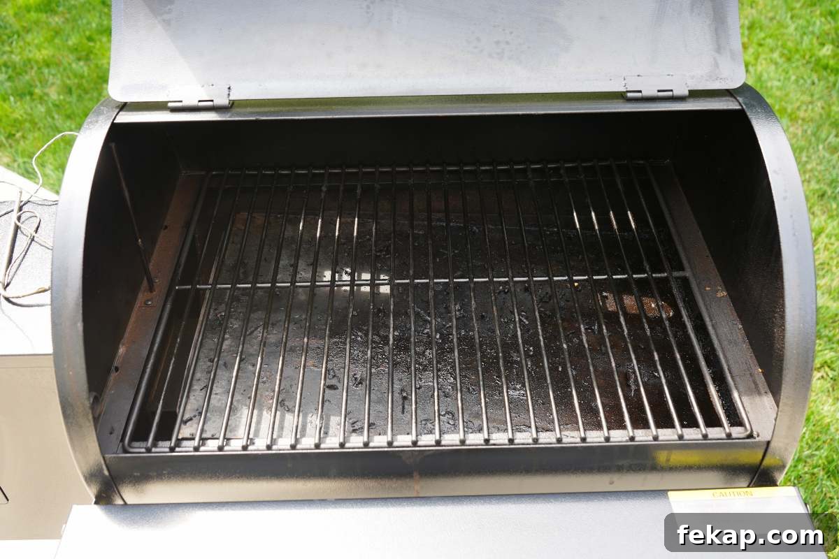 Tailgater close up of cooking space