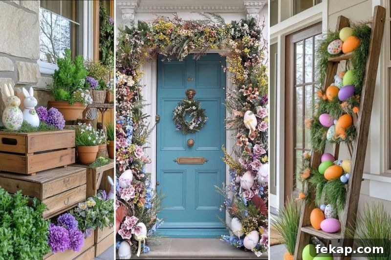 easter porch decor