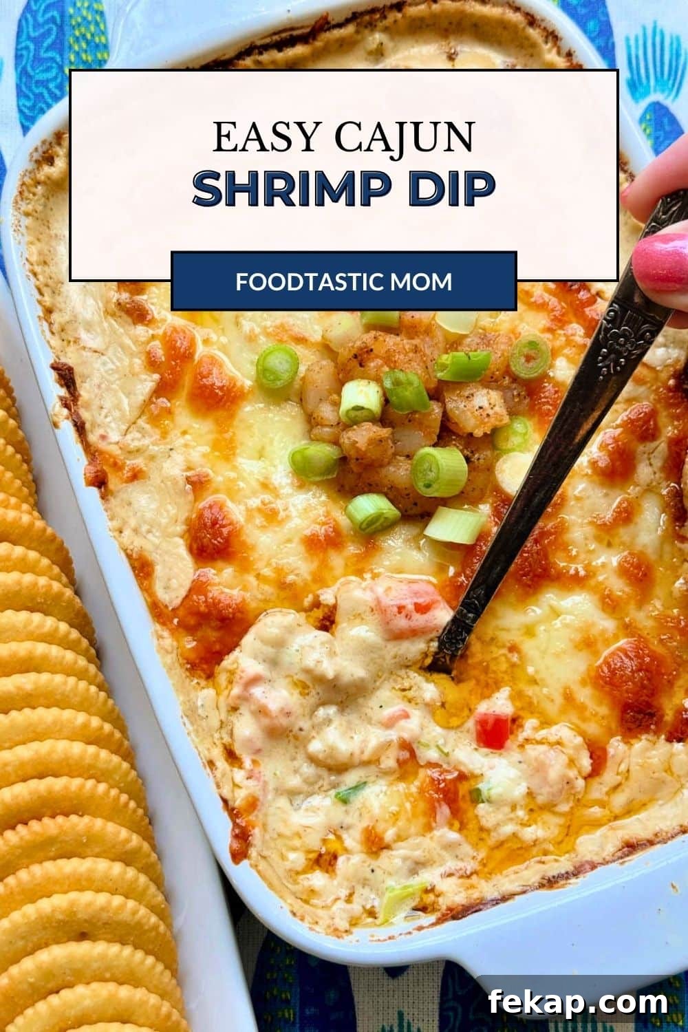 Cajun Shrimp Dip Recipe: Creamy Party Appetizer 6 This cajun shrimp dip recipe is loaded with garlic buttery shrimp. Its creamy texture and bold flavor is a real crowd pleaser.