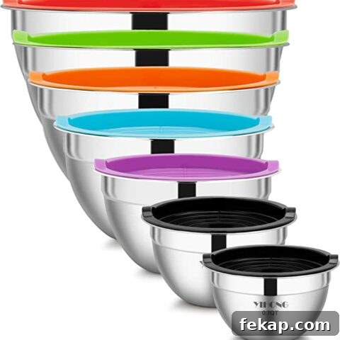 Mixing bowls with lids