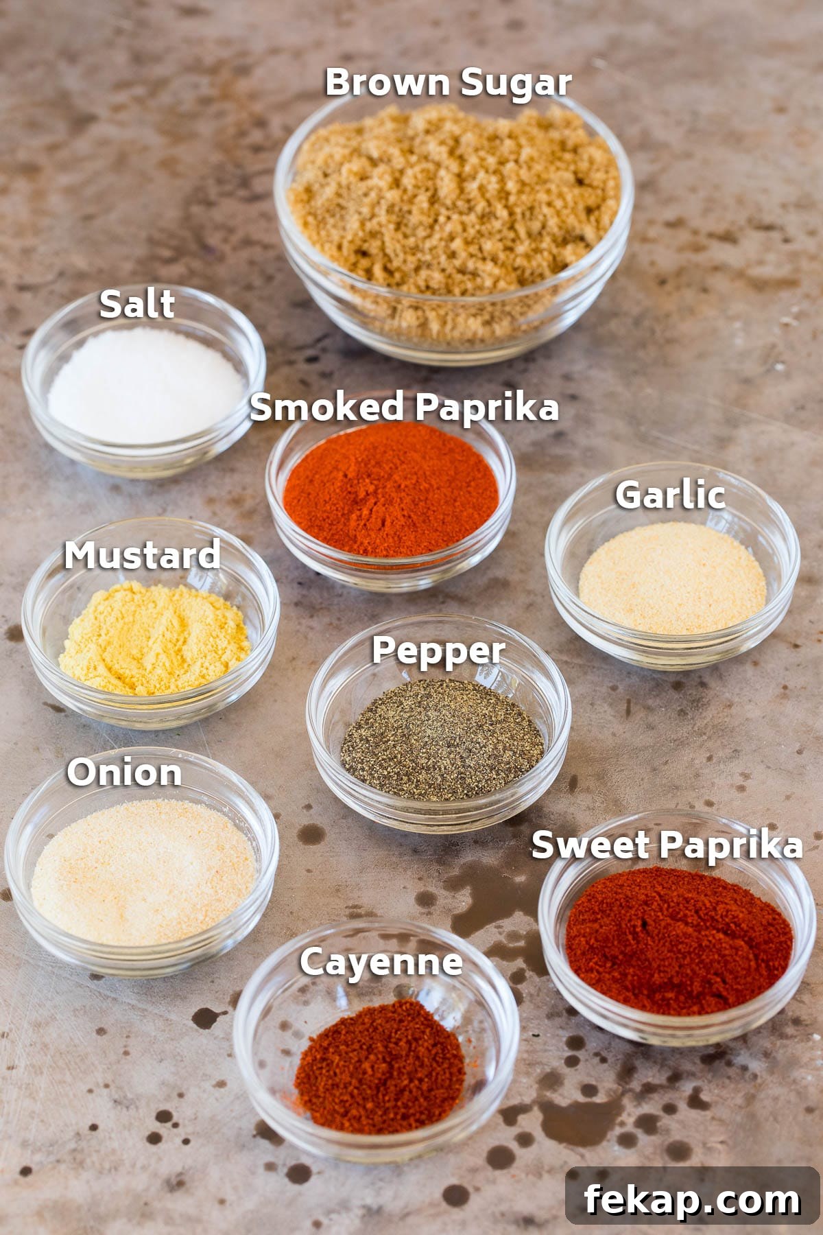 Smoked Turkey Rub Recipe for Juicy Flavorful Turkey 3 Small bowls of herbs and spices.