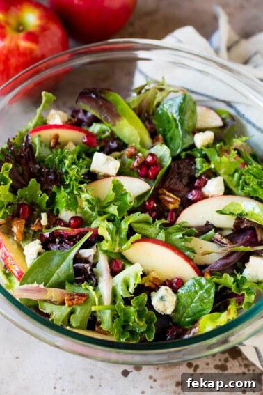 Smoked Turkey Rub Recipe for Juicy Flavorful Turkey 7 Thankgiving salad with mixed greens, apples, blue cheese and pecans.