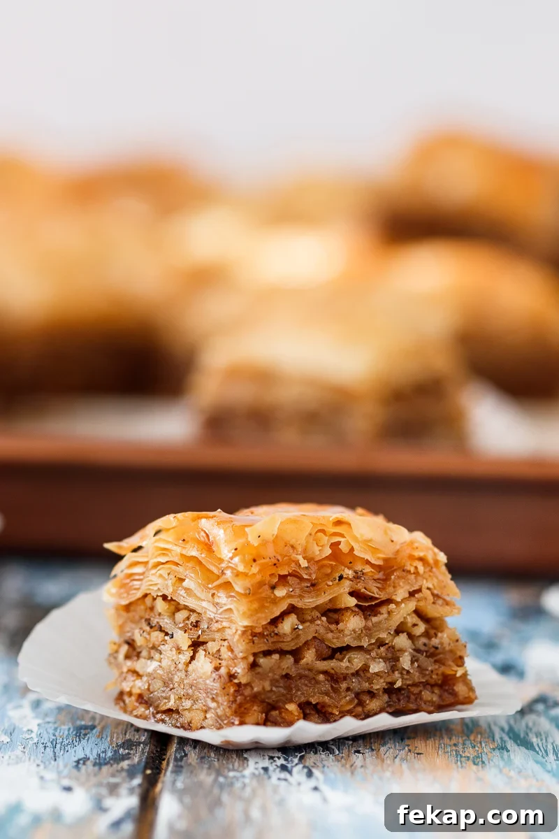 Family Baklava Recipe with Flaky Phyllo and Nuts 2 how to make baklava at home