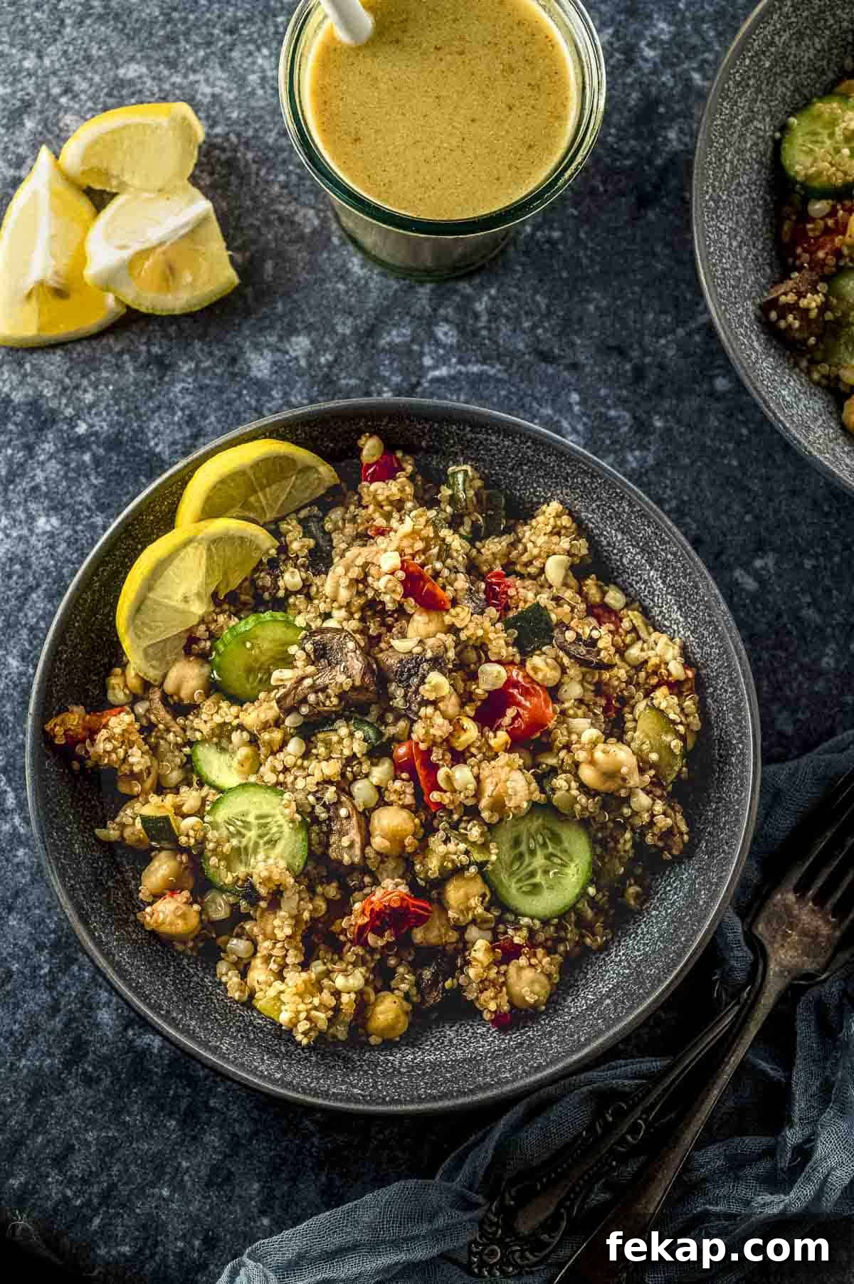 Mediterranean Quinoa Salad with Roasted Vegetables