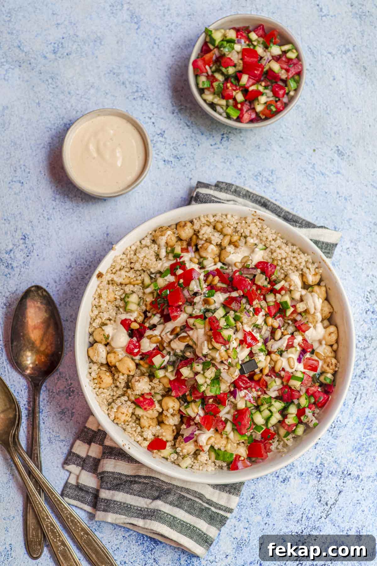 Israeli Salad Quinoa Bowl