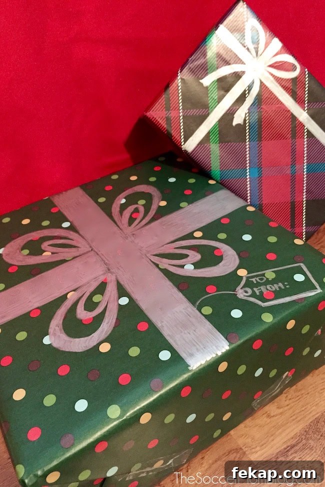 3 Ways to Make Your Holiday Season More Sustainable 4 Metallic marker ribbons