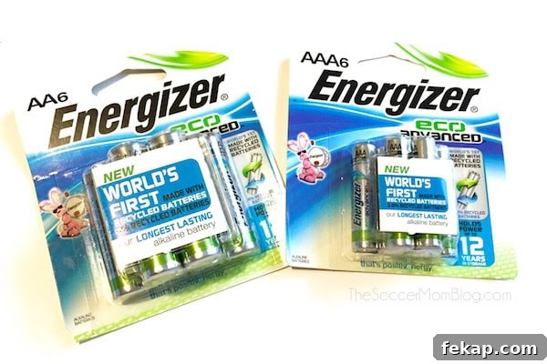 3 Ways to Make Your Holiday Season More Sustainable 6 Energizer EcoAdvanced batteries