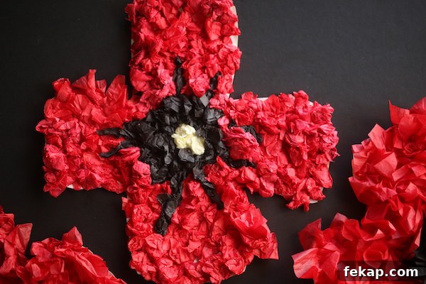 How to Make a Puffy Tissue Paper Poppy 4 img 41883 3